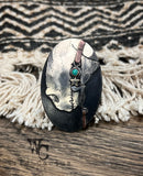 “Spade and Stones” Headstall Buckle (or small belt buckle)