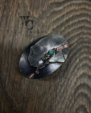 “Spade and Stones” Headstall Buckle (or small belt buckle)