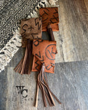 “Dusky” Branded Back Cinch Phone Pouch