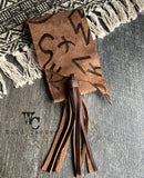 “Dusky” Branded Back Cinch Phone Pouch