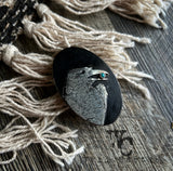 “Rock Salt & Turquoise” Headstall Buckle