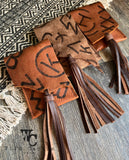 “Dusky” Branded Back Cinch Phone Pouch
