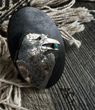 “Rock Salt & Turquoise” Headstall Buckle