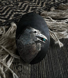 “Rock Salt & Turquoise” Headstall Buckle