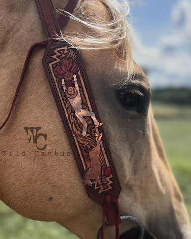 “Grabbing Leather” Headstall